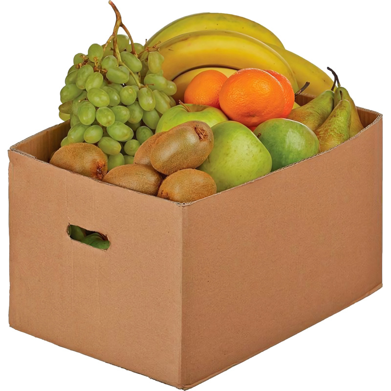 Изображение товара Фруктовая коробка 5.5 кг на 7 человек с яблоками и экзотикой