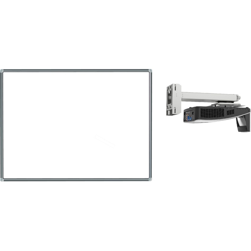 Изображение товара Интерактивный комплект доска и проектор ExellTECH ET-91 + MW855UST для образования