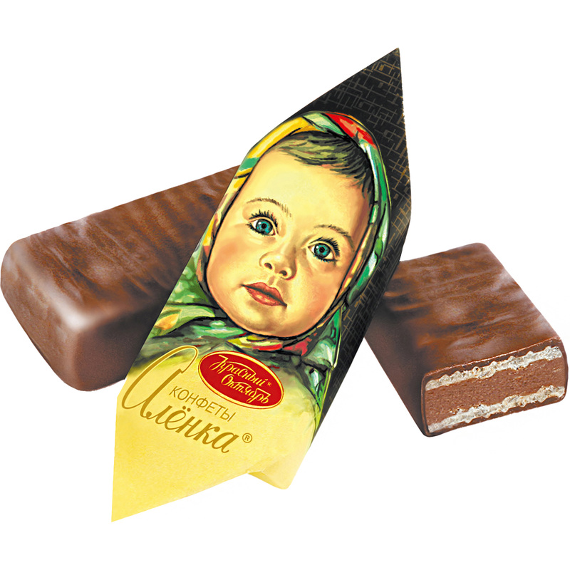 Изображение товара Конфеты шоколадные Аленка с вафлями 4 кг Россия