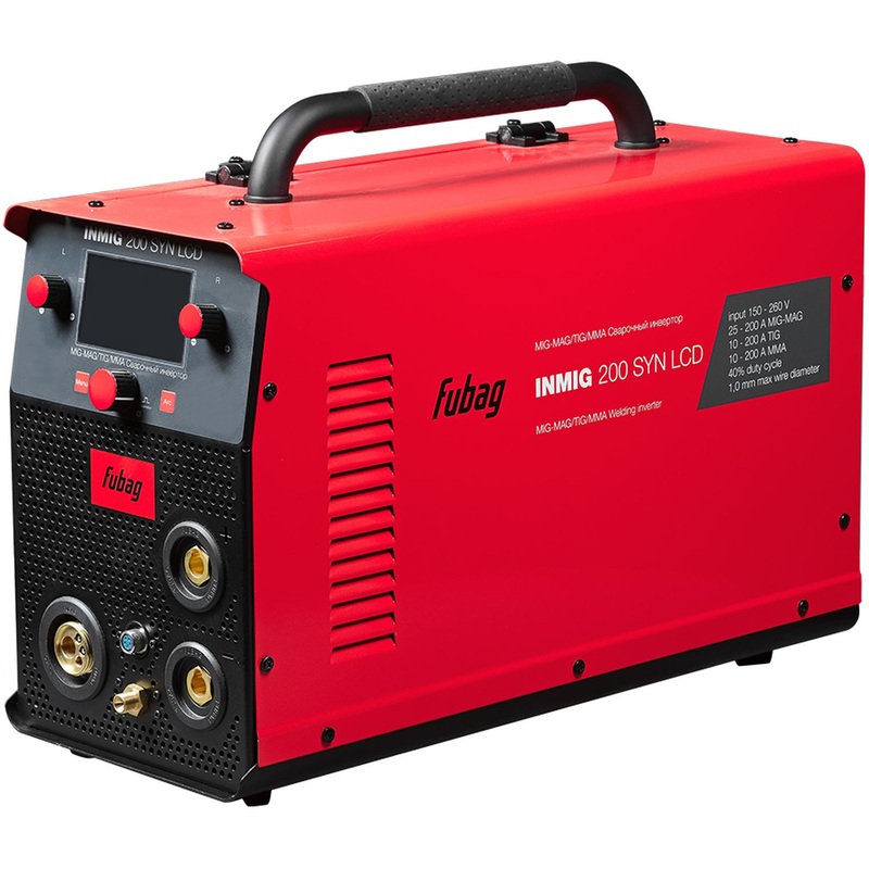 Изображение товара Сварочный инверторный полуавтомат Fubag INMIG 200SYN LCD 200А MIG MAG TIG MMA Китай