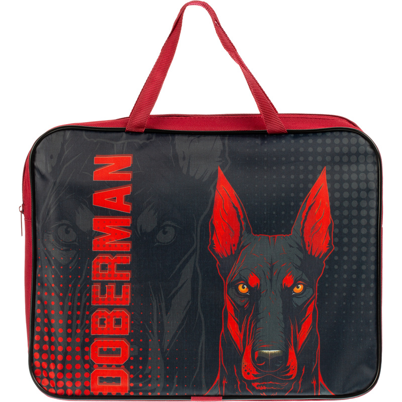 Изображение товара Папка для тетрадей Doberman А4 на молнии с ручками для мальчиков