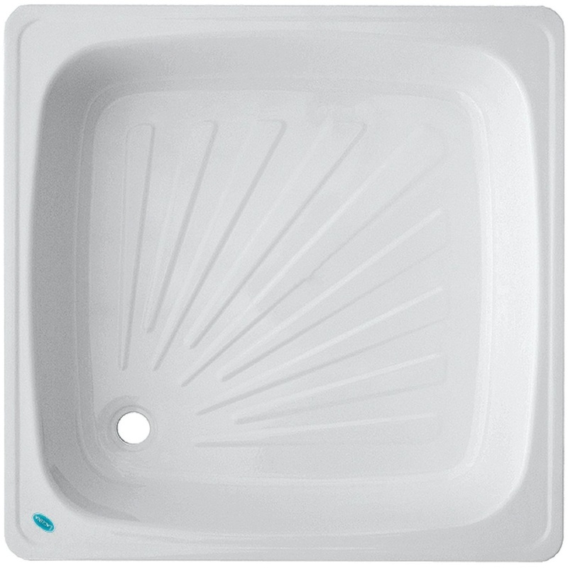 Изображение товара Поддон душевой Лагуна С1 квадратный 900х900 мм белый сталь эмаль
