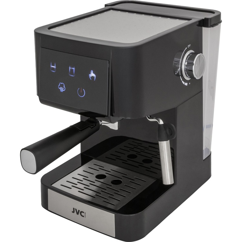 Изображение товара Кофеварка рожковая JVC JK-CF40 чёрная Изображение товара Кофеварка рожковая JVC JK-CF40 чёрная