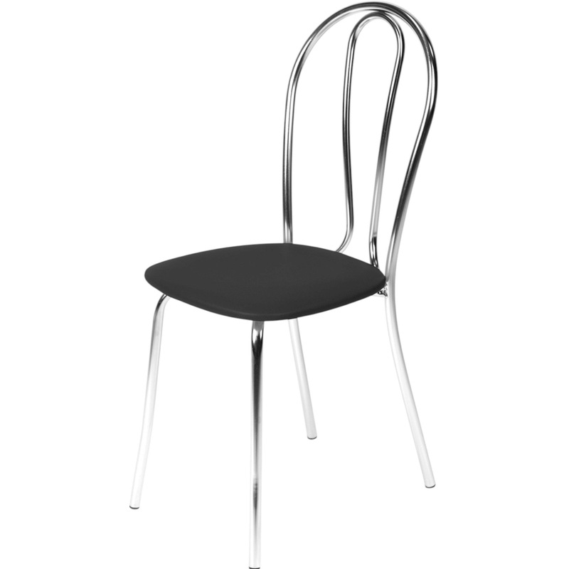 Изображение товара Уценка. Стул обеденный Венус чёрный (искусственная кожа, металл)