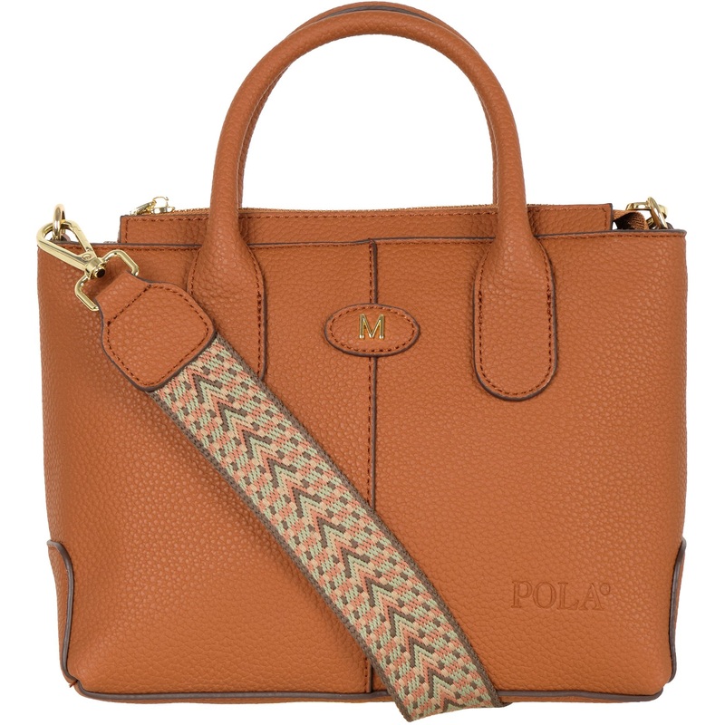 Изображение товара Женская повседневная сумка Polar коричневая 20x25x10 см модель 8901