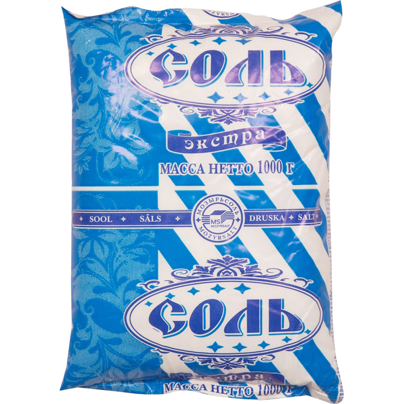 Изображение товара Пищевая соль Полесье экстра 20 шт по 1 кг качественный продукт