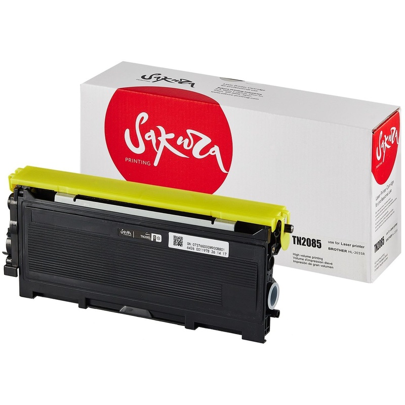 Изображение товара Картридж лазерный Sakura TN-2085 SATN2085 для Brother черный совместимый