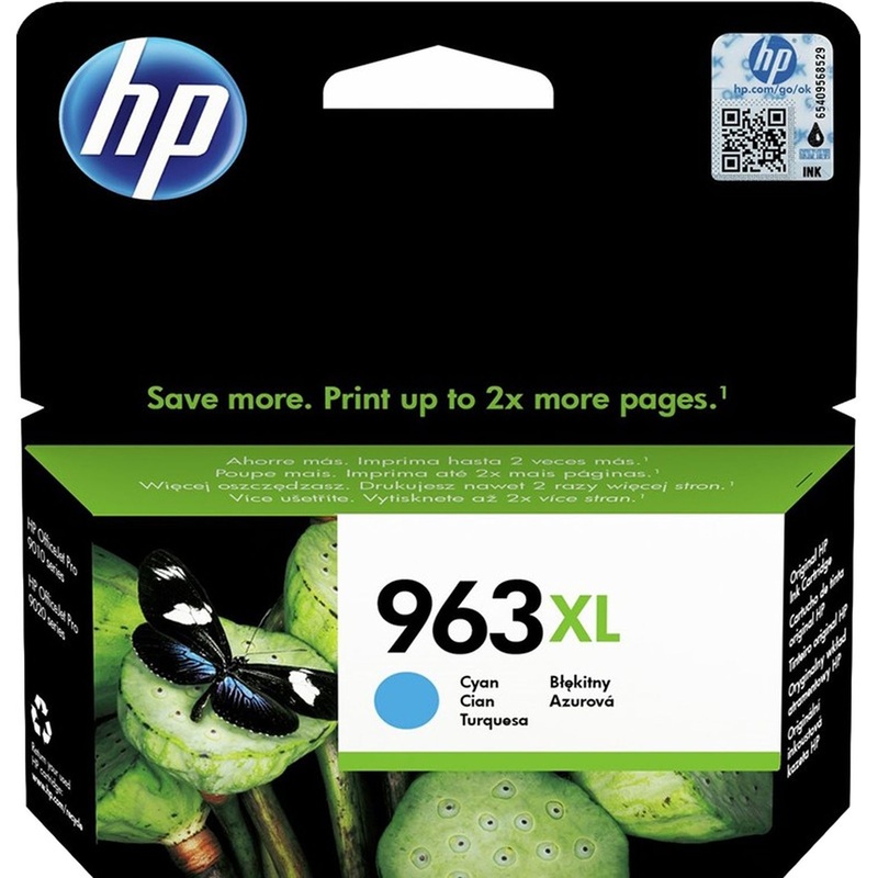 Изображение товара Оригинальный голубой картридж HP 963XL повышенной емкости 1600 страниц