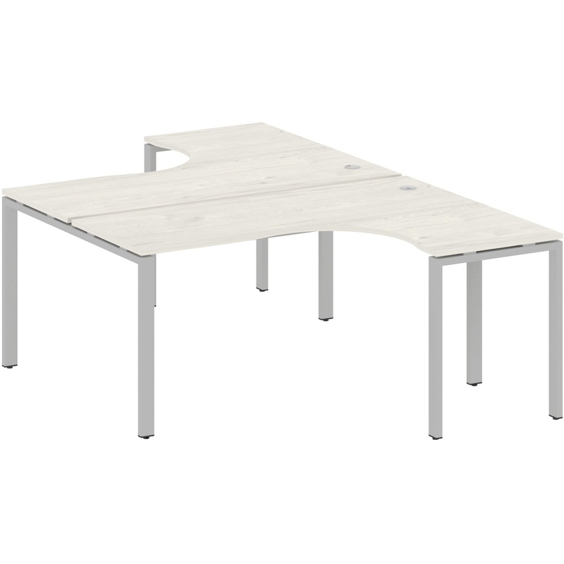 Изображение товара Рабочая станция Metal System Style БП.РАС-СА-2.4 дуб наварра/серый 1600x2435x750 мм