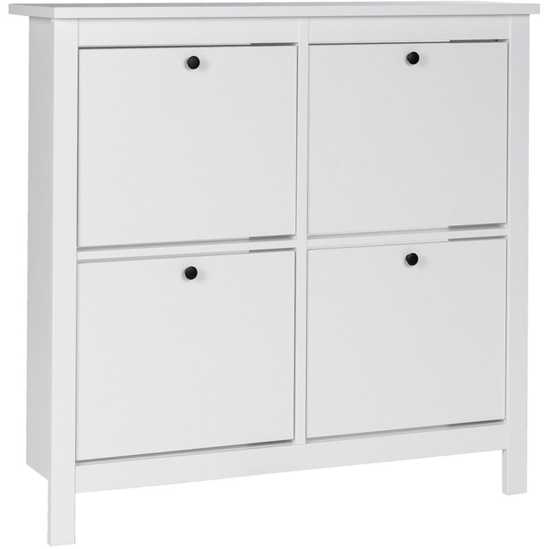 Изображение товара Обувница ГУД ЛАКК Сага белая 1126х279х1074 мм со съемными отсеками