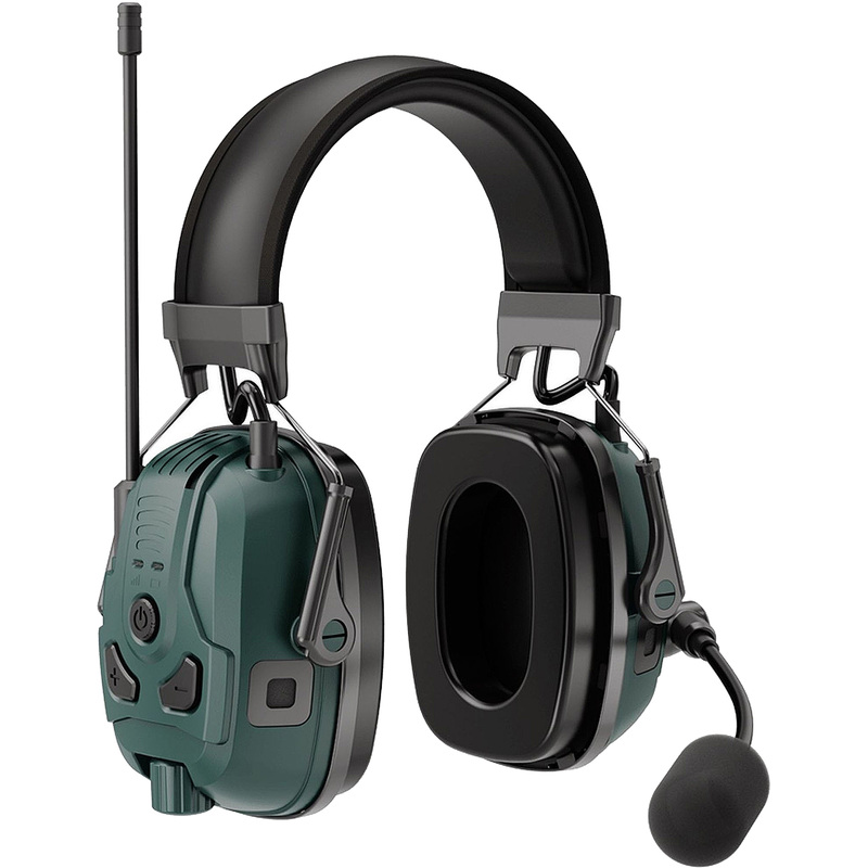 Изображение товара Наушники противошумные О2 Aircom стандартное оголовье 36 дБ зеленые (О2 1000)