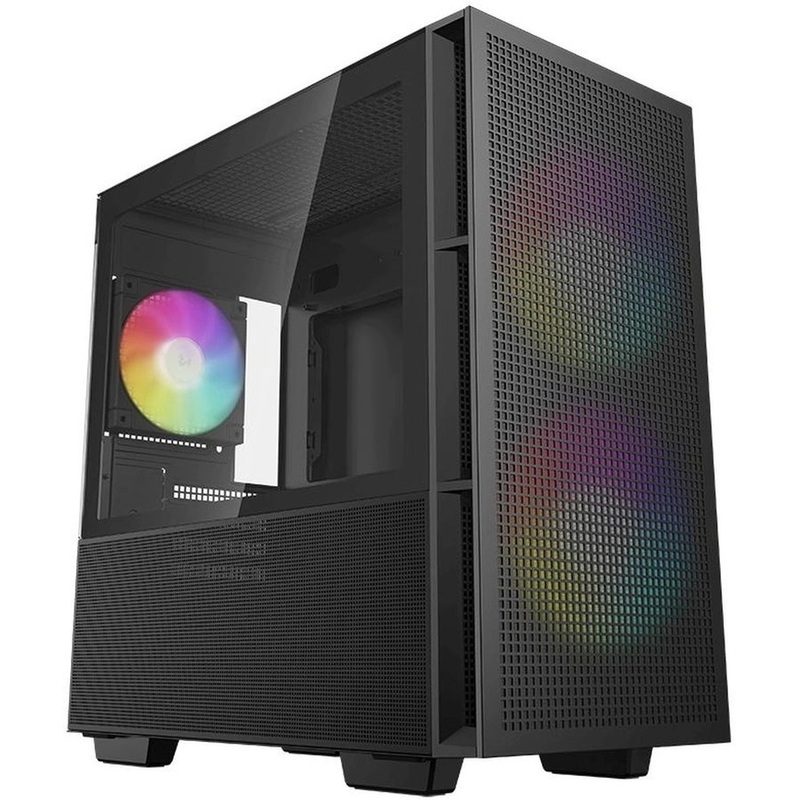 Изображение товара Корпус DeepCool CH360 Black Midi-Tower с закалённым стеклом и вентиляцией