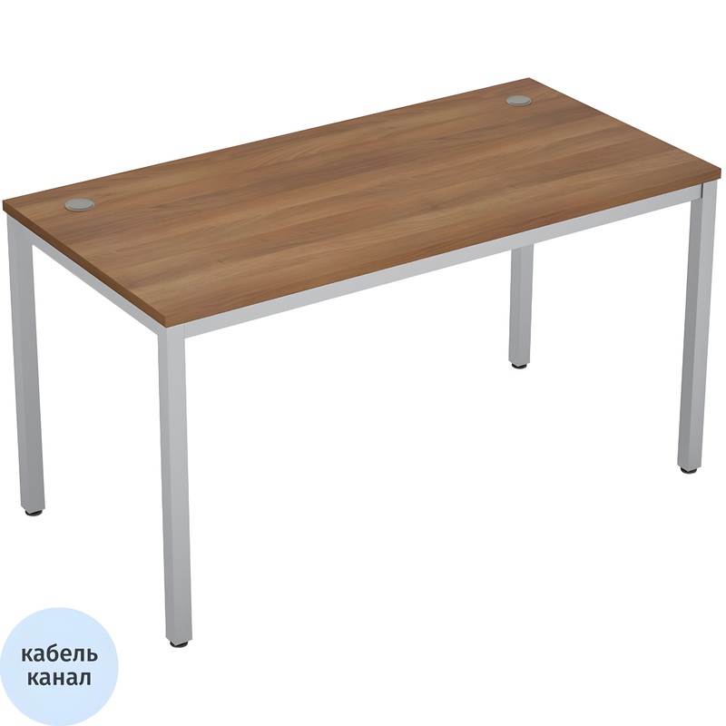 Изображение товара Стол прямой Avance 6М.009 с металлокаркасом в цвете шамони тёмный