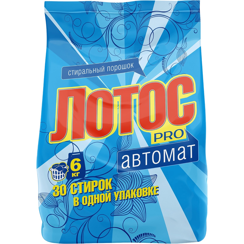 Изображение товара Порошок стиральный автомат Лотос pro Color White 6 кг для цветного белья