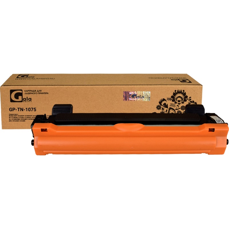 Изображение товара Тонер-картридж GalaPrint GP-TN-1075 для Brother чёрный 1000 страниц совместимый