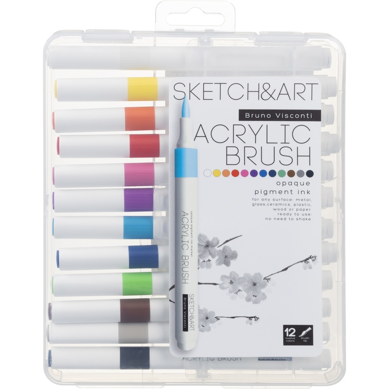 Изображение товара Набор маркеров SketchArt 12 цветов для рисования и декорирования