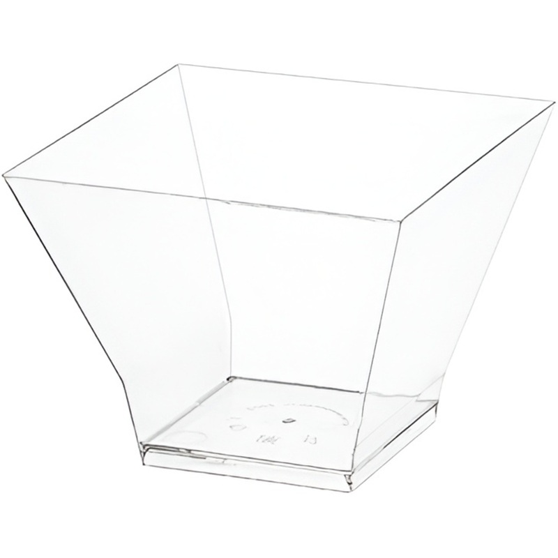 Изображение товара Фуршетная форма Средняя Пагода 200 мл прозрачная для салатов и десертов