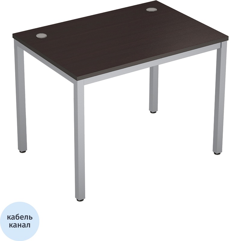 Изображение товара Стол прямой Avance 6М.067 (венге/алюминий матовый, 1000х600х750 мм)