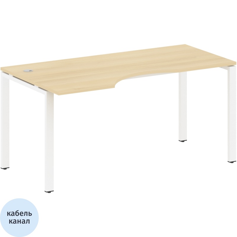 Изображение товара Стол эргономичный Metal System Style БП.СА-1 Л левый 1600x900 мм