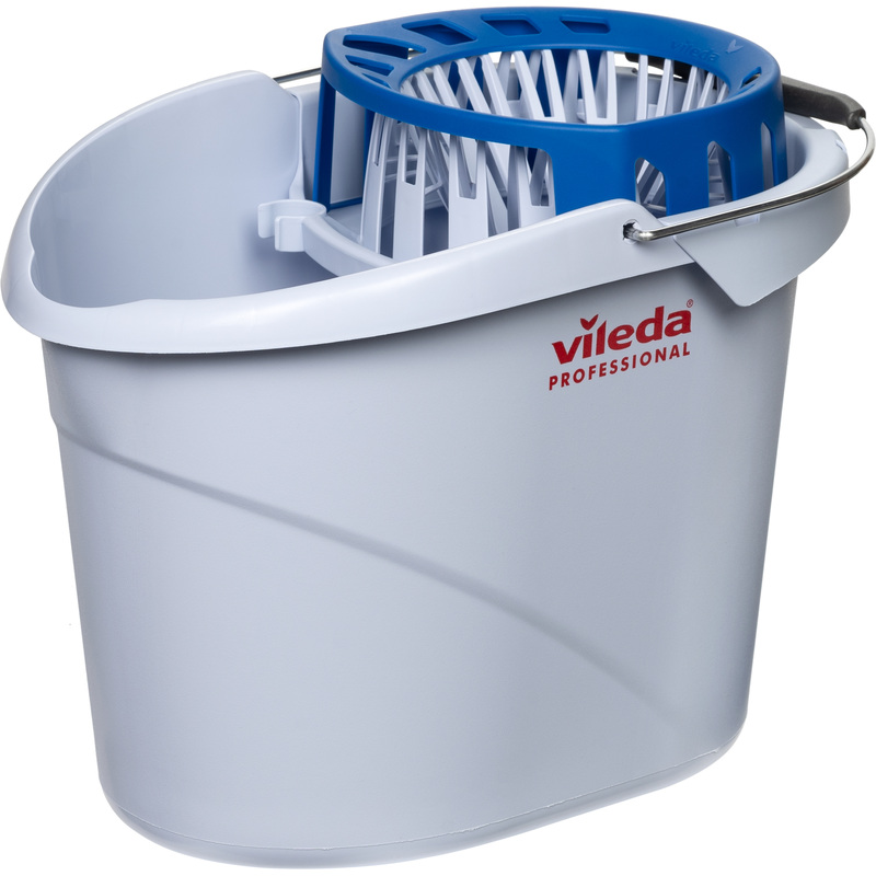 Изображение товара Ведро с отжимом Vileda Professional СуперМоп 10 л серо-голубое
