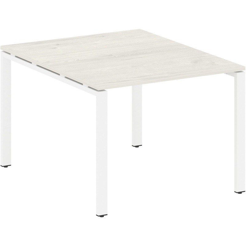 Изображение товара Стол для переговоров Metal System Style БП.ПРГ-1.1 (дуб наварра/белый, 1000x1235x750 мм)