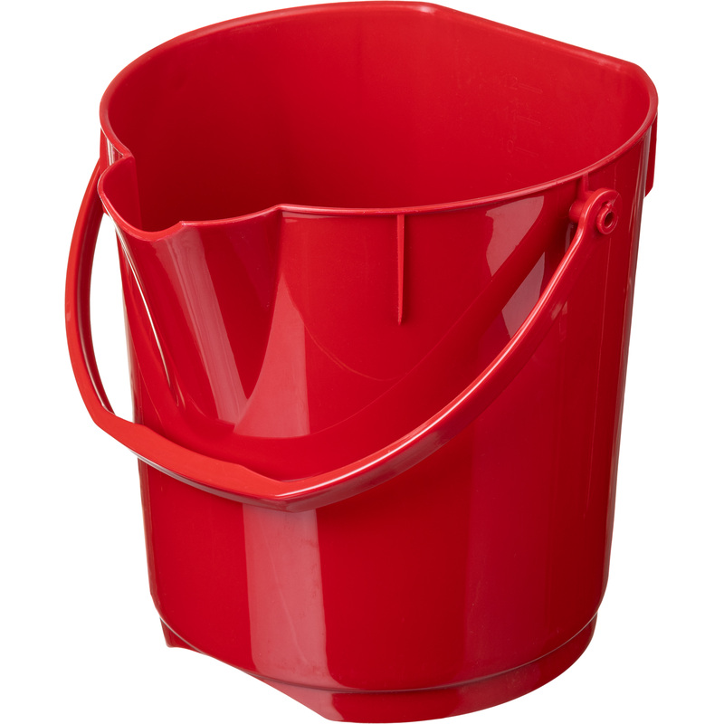 Изображение товара Ведро Ringa 12 л пластиковое красное с сливным носиком мерной шкалой для пищевых продуктов