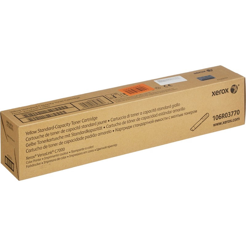 Изображение товара Лазерный картридж Xerox 106R03770 желтый оригинальный для VersaLink C7000