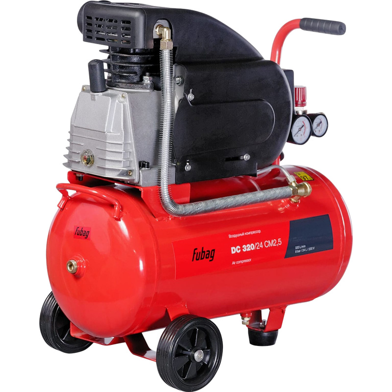 Изображение товара Компрессор Fubag DC 320/24 CM2.5 масло-какосиальный 220 В 2 выхода 24 л
