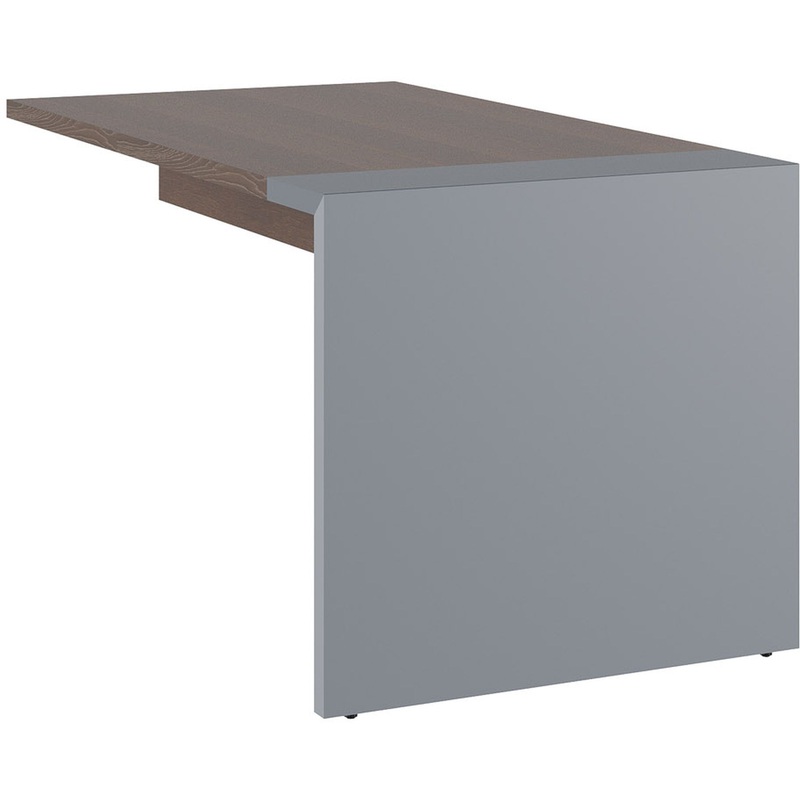 Изображение товара Приставка-брифинг офисная из МДФ и ЛДСП 1400x800x750 мм орех дижон/антрацит