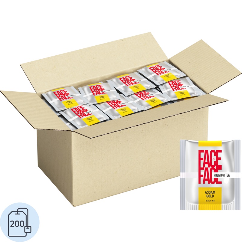 Изображение товара Чай чёрный Face to Face Assam Gold 200 пакетиков