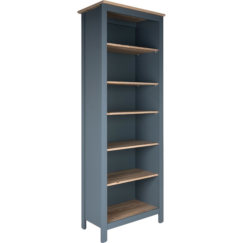 Изображение товара Стеллаж ГУД ЛАКК Сага (ясень/тёмно-бирюзовый, 704х414х2155 мм)