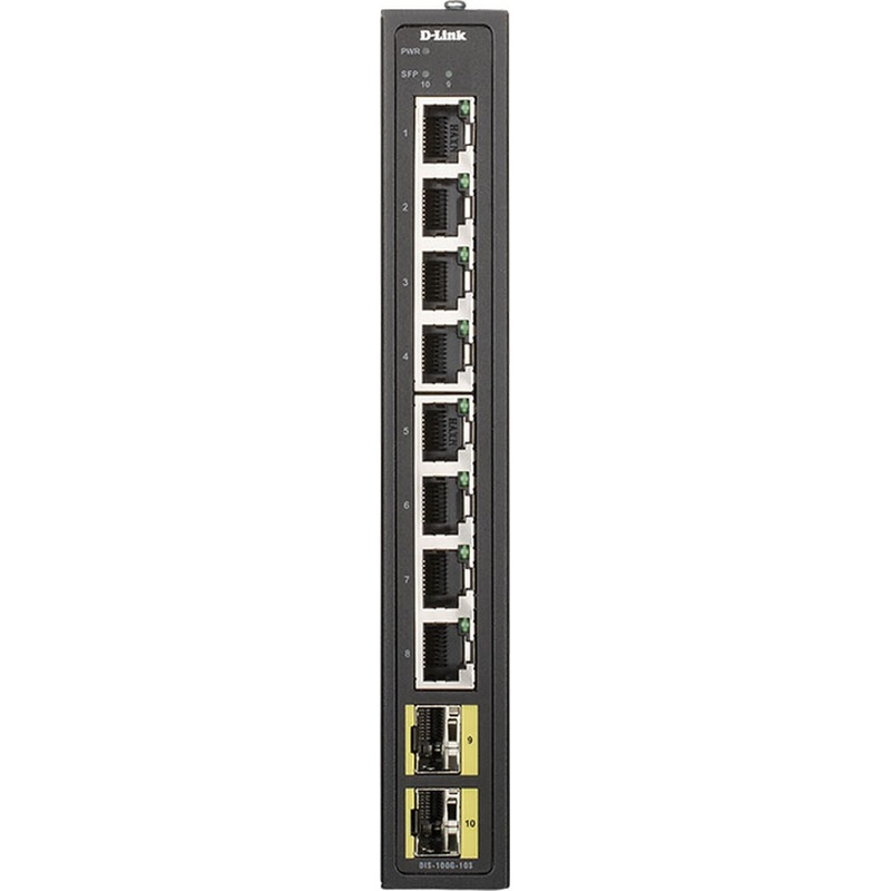 Изображение товара Коммутатор D-Link DIS-100G-10S/A2A неуправляемый с 8 портами LAN