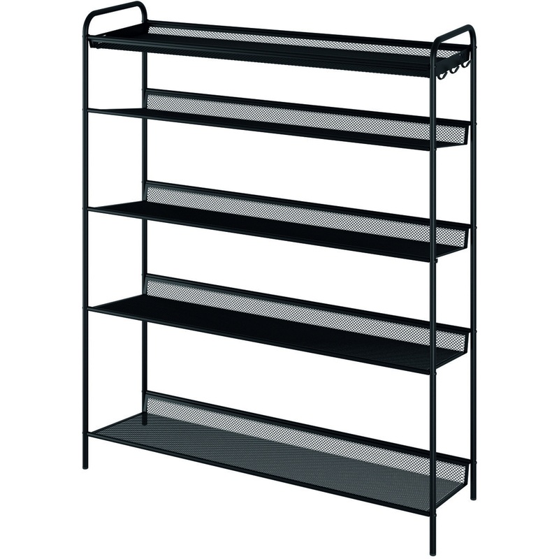 Изображение товара Подставка Женева 35 чёрная для обуви 870х260х1600 мм