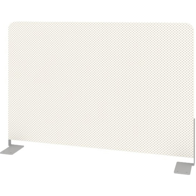 Изображение товара Экран к столу Metal System Style Б.ТЭКР-60 с боковым креплением белый 600х28х390 мм