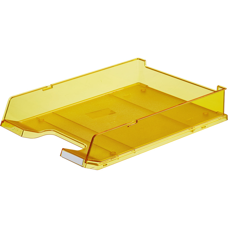 Изображение товара Лоток горизонтальный для бумаг Han пластиковый желтый