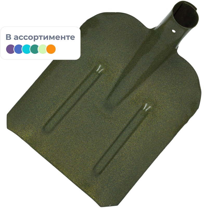 Изображение товара Совковая лопата сталь с рёбрами жёсткости без черенка 35 см Россия