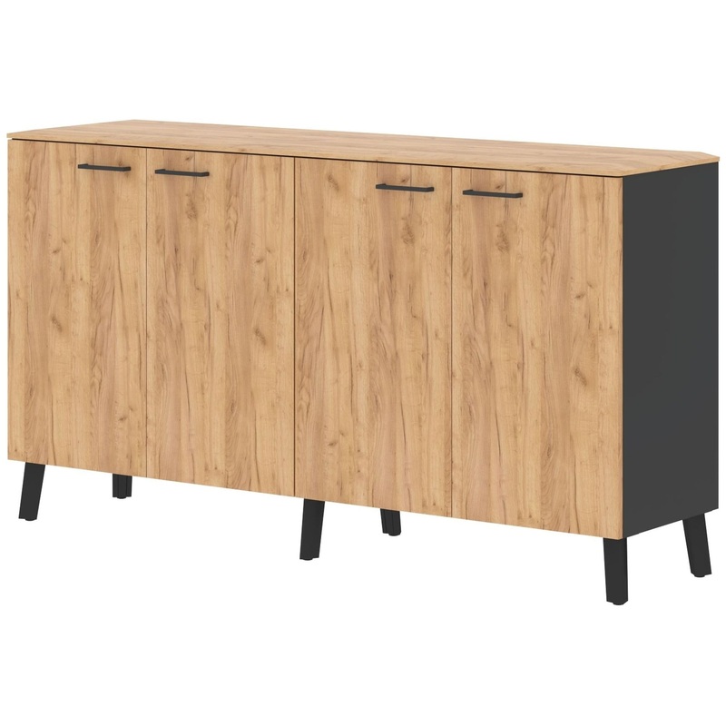 Изображение товара Греденция Jay JLGR 1745 (дуб бофорд/антрацит, 1706х452х938 мм)