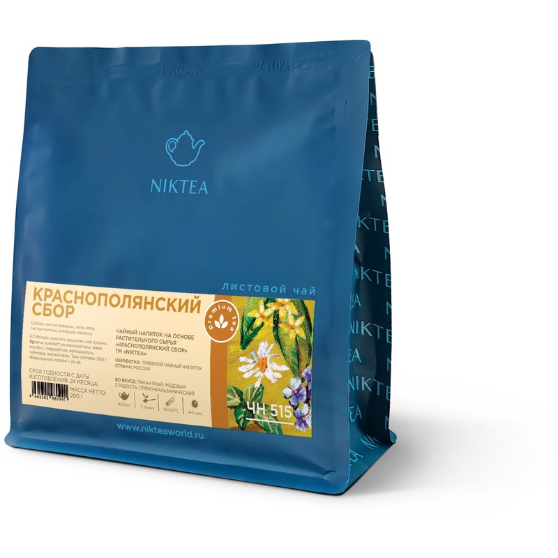 Изображение товара Травяной чай Niktea Krasnaya Polyana Mix 200 г натуральный сбор роскошный вкус