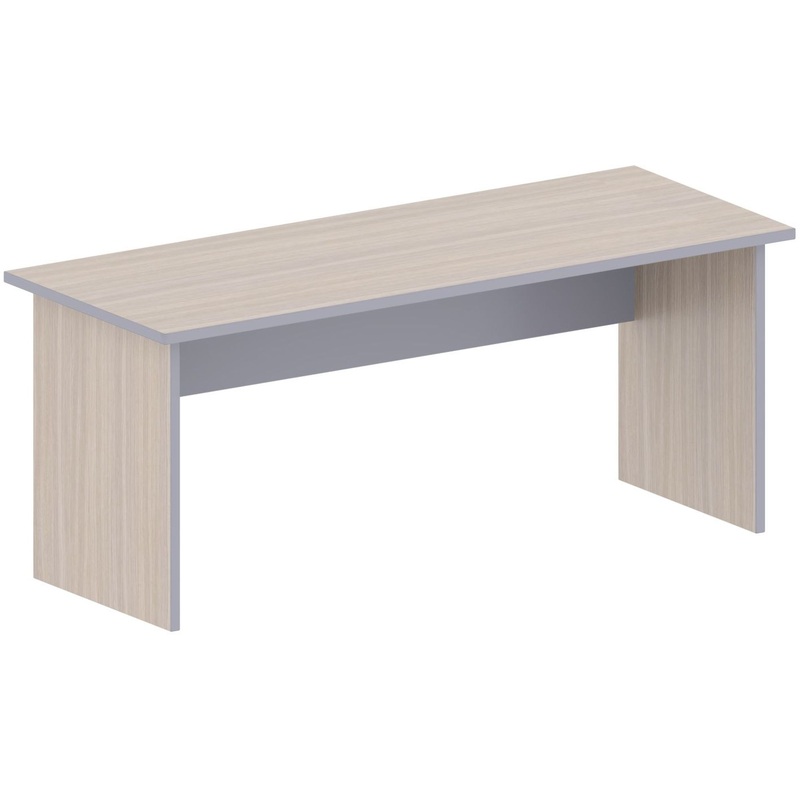 Изображение товара Стол прямой Easy to lead Easy Business 061.218 - дуб светлый/серый