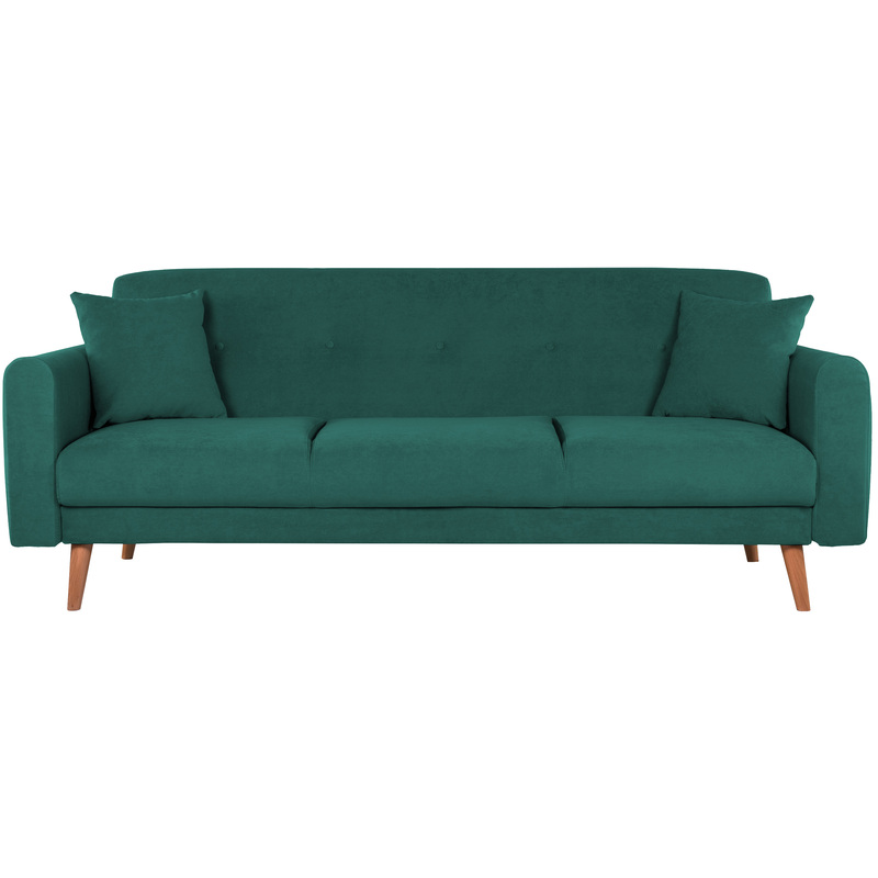 Изображение товара Диван раскладной Релакс Paen 3 места в скандинавском стиле зеленый