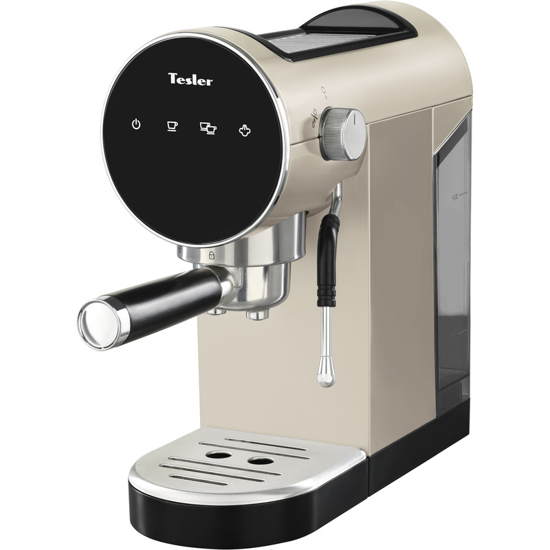 Изображение товара Кофеварка рожковая Tesler ECM-260 бежевая для крепкого кофе
