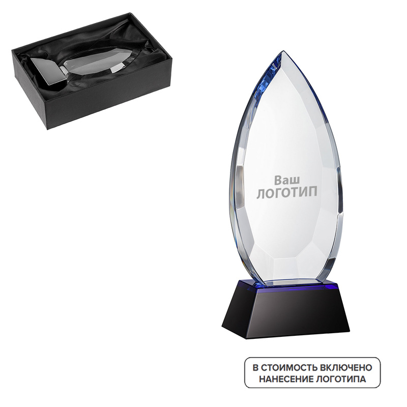 Изображение товара Награда Droplet стекло 10 шт с индивидуальной гравировкой премиум качество