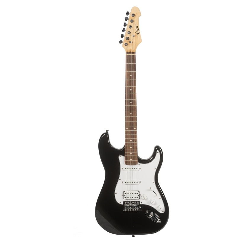 Изображение товара Электрогитара Aiersi ST-11 черная с 22 лада и металлическим бриджом