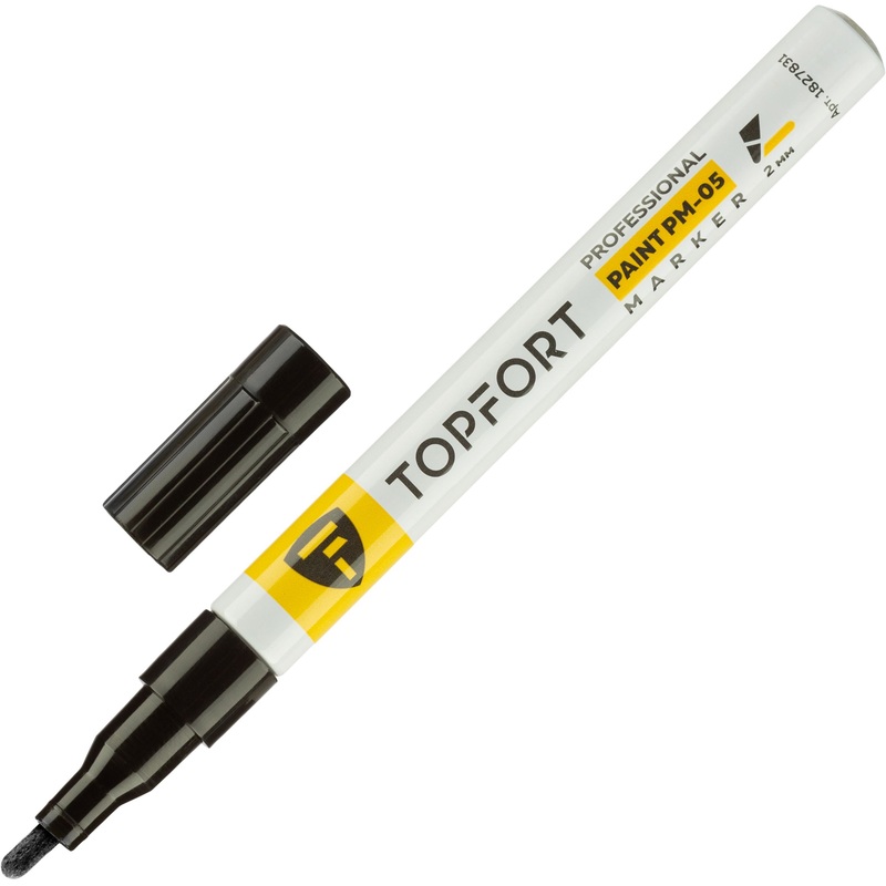 Изображение товара Маркер лаковый черный Topfort ZP1101 2 мм для промышленной маркировки