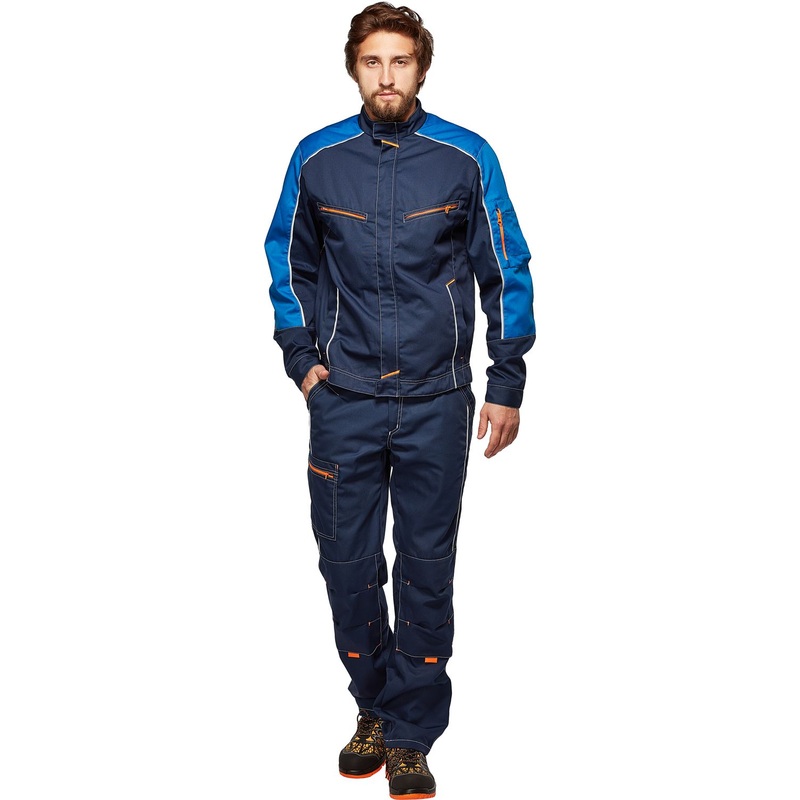 Изображение товара Куртка рабочая летняя мужская л34-КУ синяя/васильковая размер 56-58