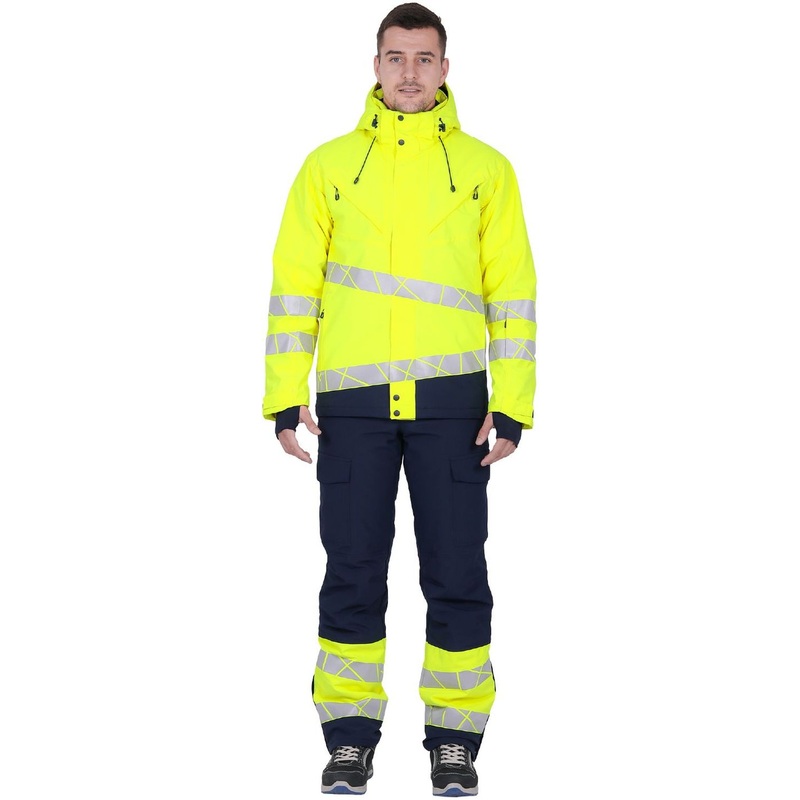 Изображение товара Куртка рабочая зимняя мужская Active с СОП синяя/жёлтая