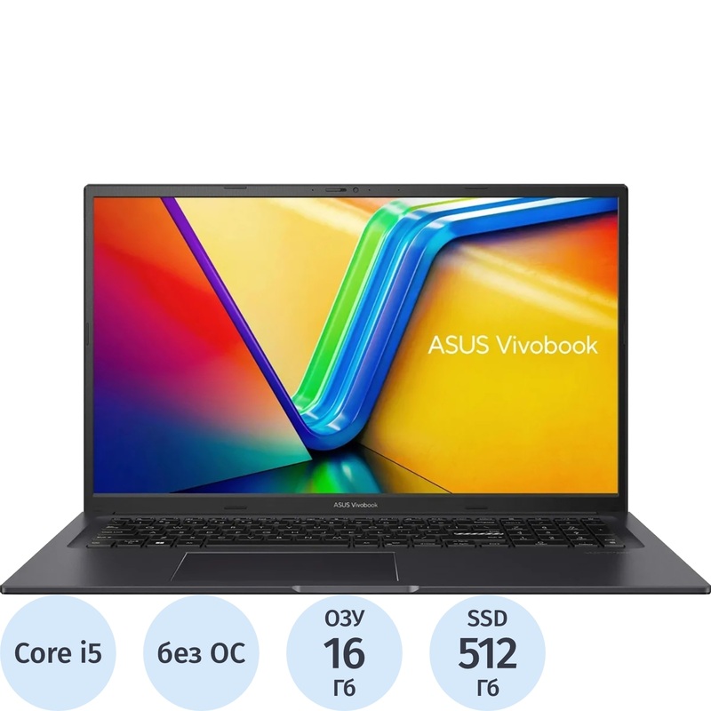 Изображение товара Ноутбук Asus Vivobook 17X K3704VA-AU051 с процессором Intel Core i5-13500H 16 ГБ памяти SSD 512 ГБ