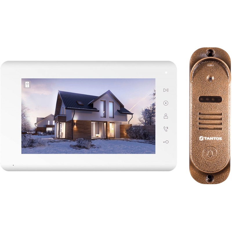 Изображение товара Комплект видеодомофона Tantos Milena HD Kit 7 дюймов с цветным экраном и ИК-подсветкой
