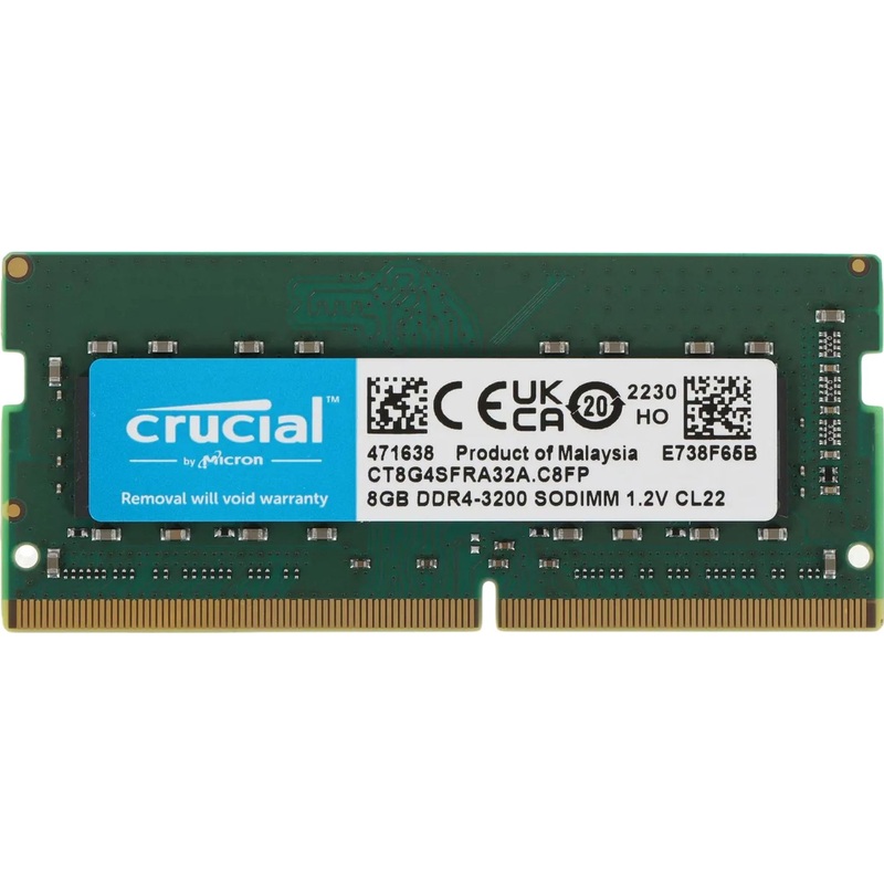 Изображение товара Оперативная память Crucial 8 ГБ CT8G4SFRA32A (SO-DIMM DDR4)