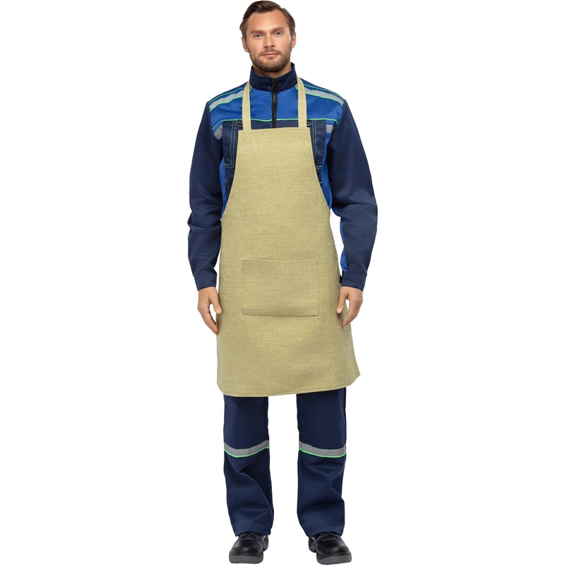 Изображение товара Брезентовый фартук Ф2 хаки 90 см защитный для работы с огнем, механическими повреждениями